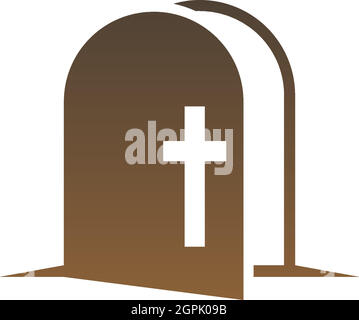 Chruch icon logo sign vector design illustration Stock Vector