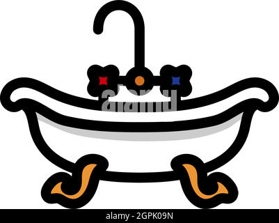 Bathtub Icon Stock Vector