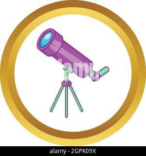 Telescope vector icon Stock Vector