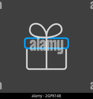 Gift vector icon. E-commerce sign Stock Vector