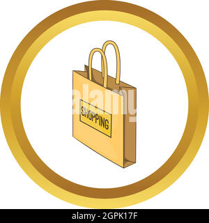 Shopping bag vector icon Stock Vector