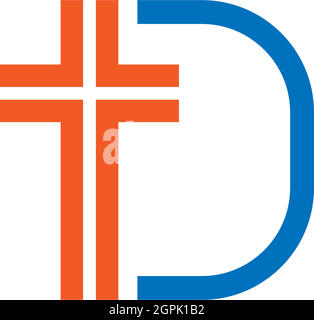 Chruch icon logo sign vector design illustration Stock Vector