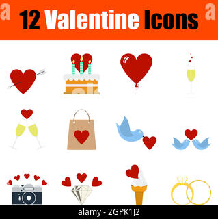 Valentine Icon Set Stock Vector Image & Art - Alamy