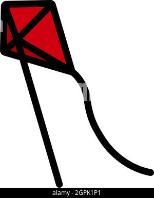Icon Of Kite Stock Vector