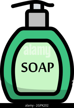 Liquid Soap Icon Stock Vector