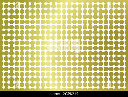 Gold connection concept idea, symbol illustration Stock Vector