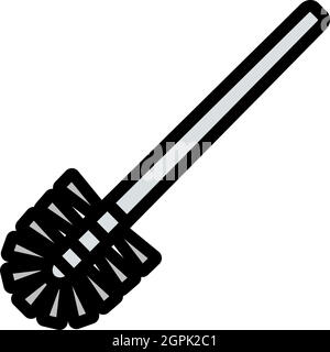 Toilet Brush Icon Stock Vector