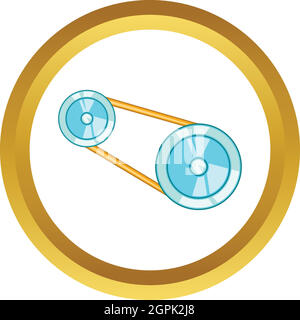 Timing belt vector icon Stock Vector