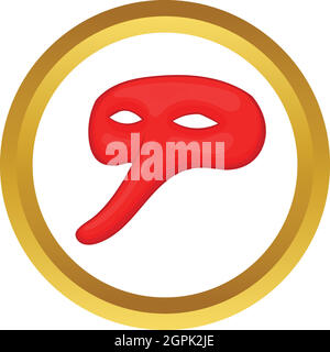Plague doctor mask vector icon Stock Vector