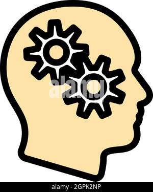 Icon Of Brainstorm Stock Vector