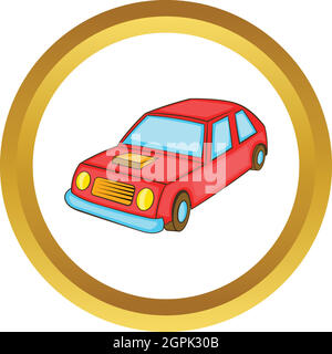 Vector cartoon red car front view Stock Vector Image & Art - Alamy
