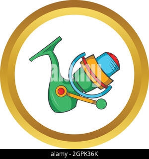 Reel on rod vector icon Stock Vector