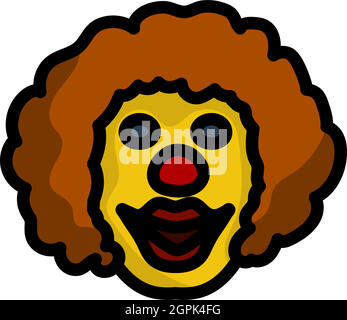Party Clown Face Icon Stock Vector