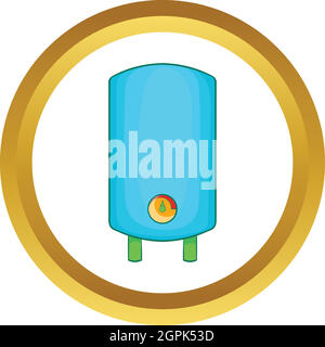 Boiler, water heater vector icon Stock Vector