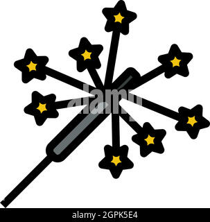 Party Sparkler Icon Stock Vector