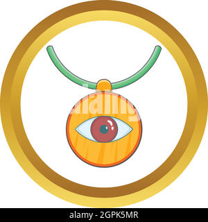 Amulet against the evil eye vector icon Stock Vector