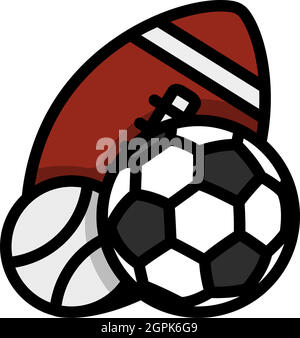 Sport Balls Icon Stock Vector