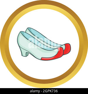 Korean traditional shoes vector icon Stock Vector