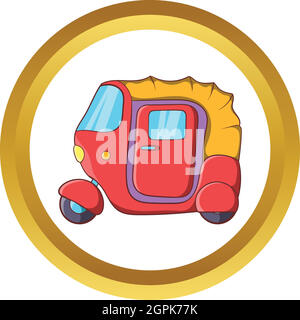 Auto rickshaw vector icon Stock Vector