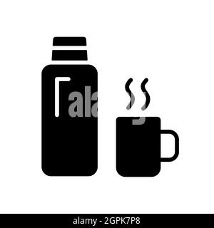 Thermos bottle icon. Outline thermos bottle vector icon for web design  isolated on white background Stock Vector Image & Art - Alamy