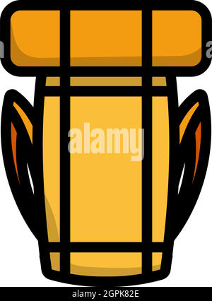 Icon Of Camping Backpack Stock Vector
