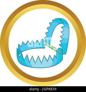 Sharp metal trap vector icon Stock Vector