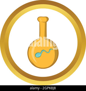 IVF vector icon, cartoon style Stock Vector