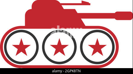Military Tank, Army Tank icon logo design template Stock Vector