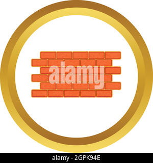 Brick wall vector icon Stock Vector