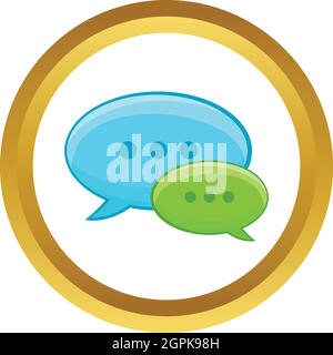 Speech bubble conversation vector icon Stock Vector