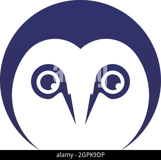 Owl logo vector icon design template Stock Vector