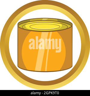 Tin packaging vector icon Stock Vector