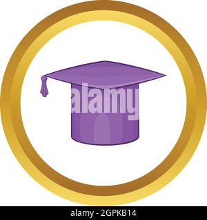 Graduation cap vector icon Stock Vector