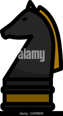 Chess Horse Icon Stock Vector