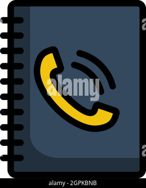 Phone Book Icon Stock Vector