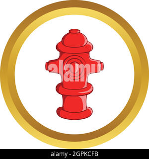 Fire hydrant vector icon Stock Vector