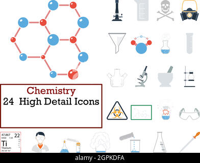 Chemistry Icon Set Stock Vector