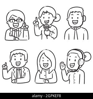 vector set of speaker Stock Vector