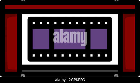 Cinema Theater Auditorium Icon Stock Vector