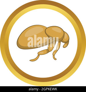 Flea vector icon Stock Vector