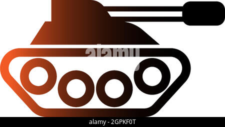 Military Tank, Army Tank icon logo design template Stock Vector