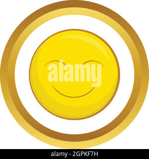 Smiley face vector icon Stock Vector