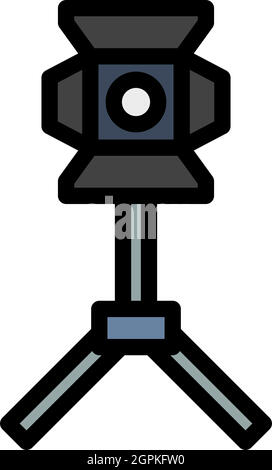 Stage Projector Icon Stock Vector
