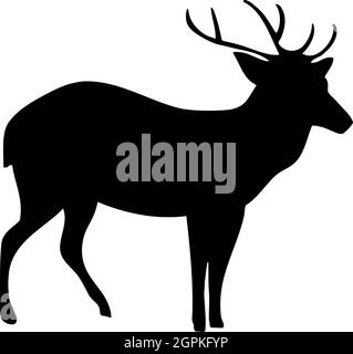 Deer Silhouette Stock Vector
