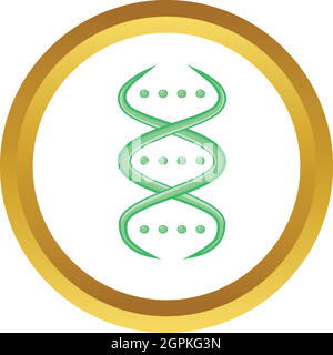 DNA strand vector icon Stock Vector