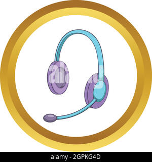 Headset vector icon Stock Vector