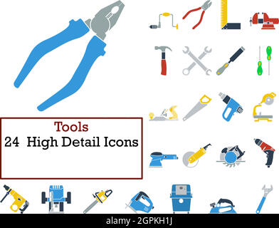Tools Icon Set Stock Vector