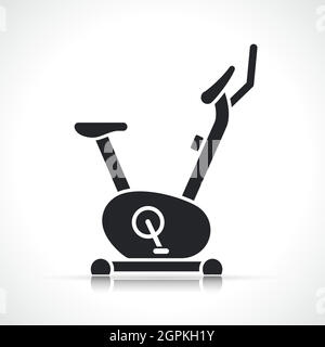 Vector exercise bike machine icon Stock Vector