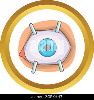 Eye procedure vector icon Stock Vector