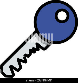 Icon Of Key Stock Vector